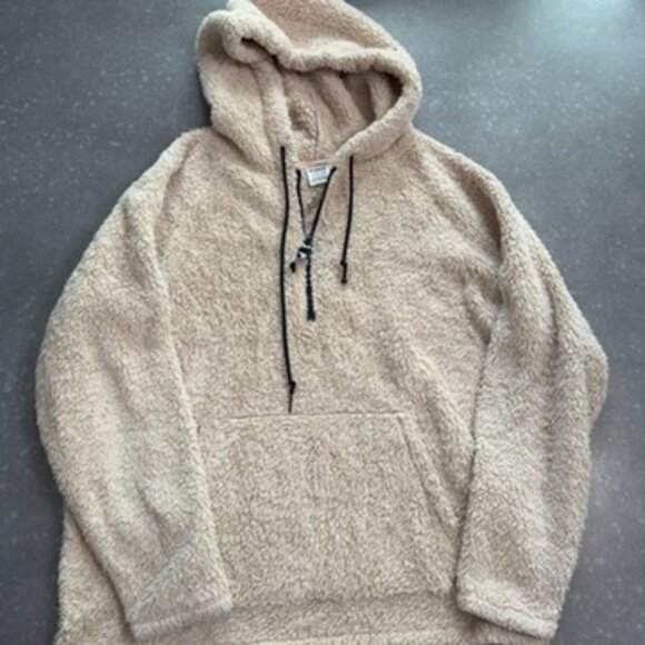 PINK by Victoria’s Secret Sherpa Quarter-Zip Hoodie – Size Small - Picture 2 of 11